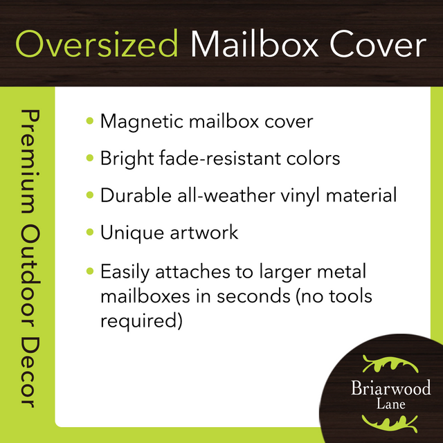 Briarwood Lane Autumn Pumpkin Trio Large Oversized Mailbox Cover