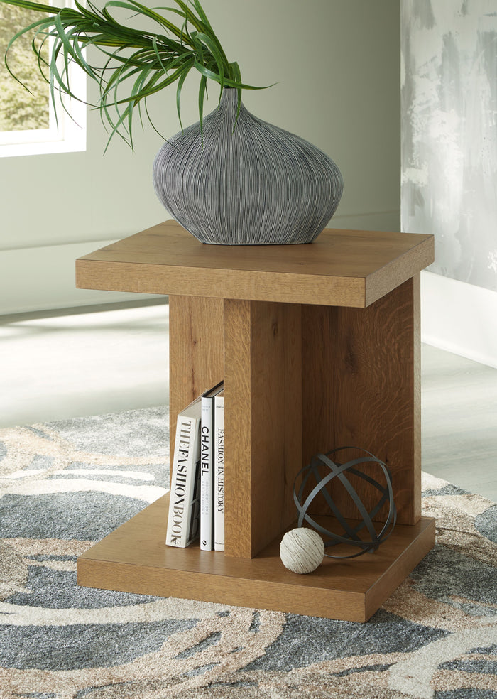 Brinstead - Light Brown - Chair Side End Table by Signature Design by Ashley® | Bel Furniture