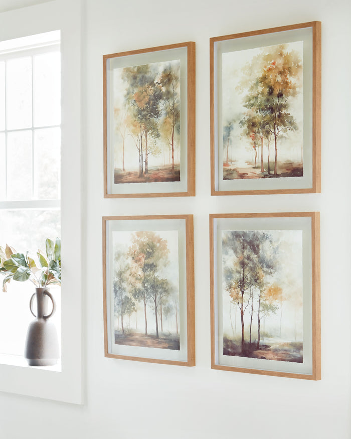 Bryneford - Multi - Wall Art Set (Set of 4) by Signature Design by Ashley® | Bel Furniture