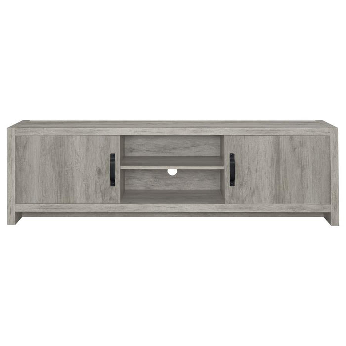 Burke - 2 Door Engineered Wood TV Stand - Gray Driftwood