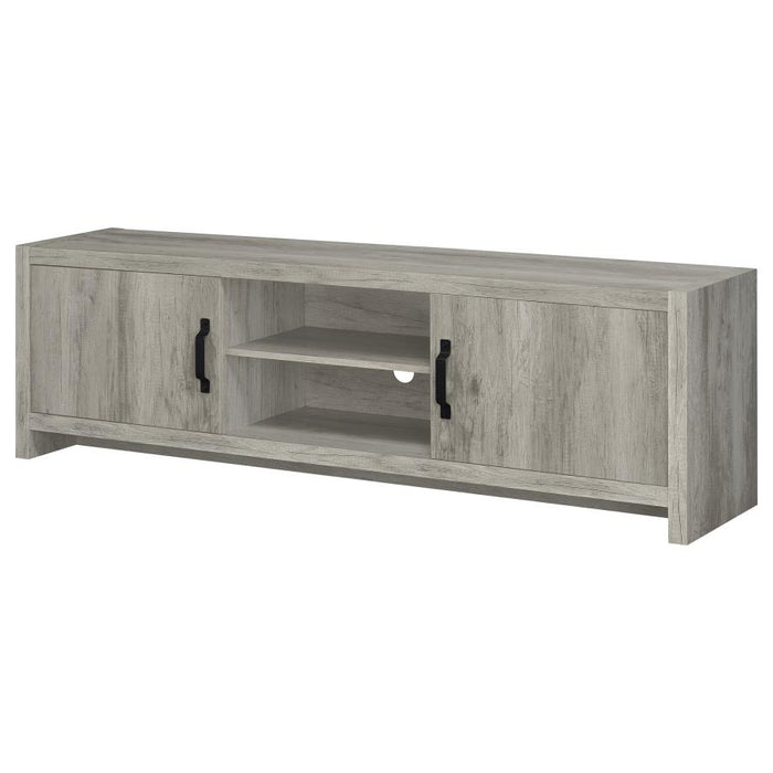 Burke - 2 Door Engineered Wood TV Stand - Gray Driftwood