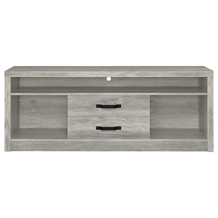 Burke - 2-Drawer Engineered Wood TV Stand - Gray Driftwood