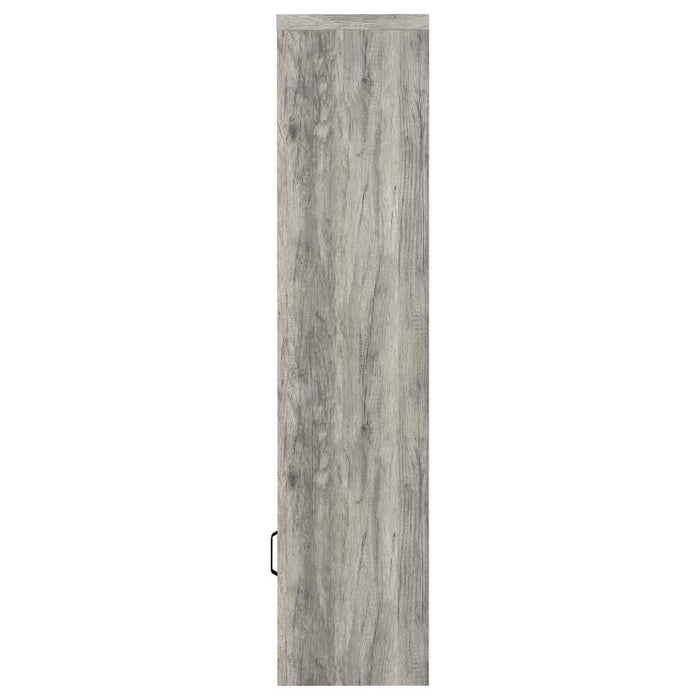 Burke - 3-Shelf Engineered Wood Media Tower - Gray Driftwood
