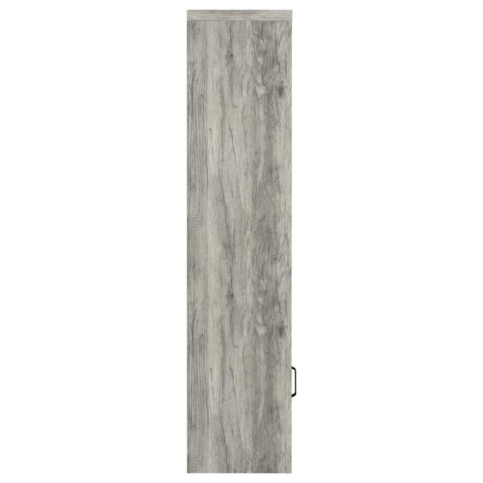 Burke - 3-Shelf Engineered Wood Media Tower - Gray Driftwood
