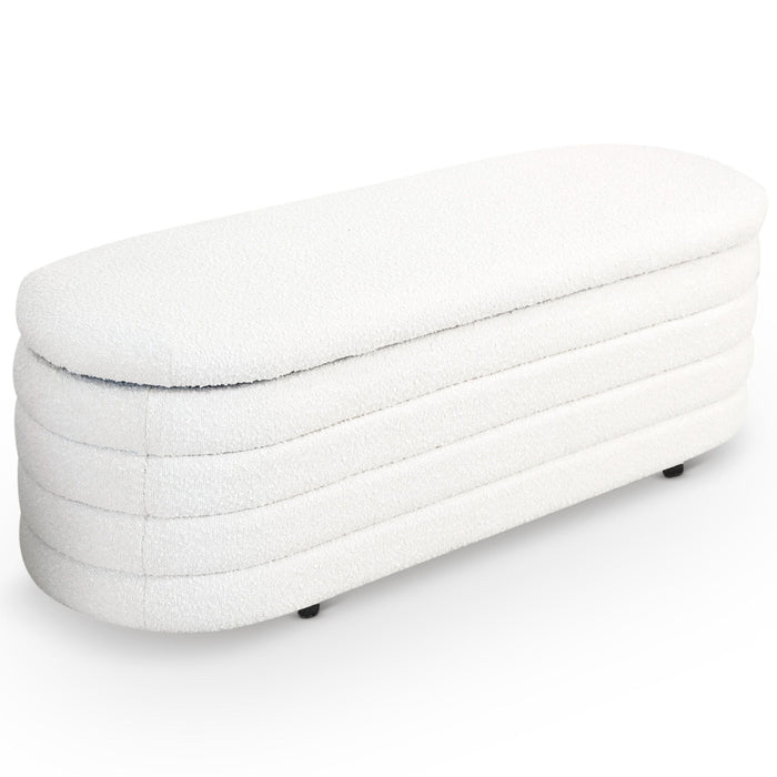 Cabana - Bench With Storage - Ivory by Ashcroft Furniture | Bel Furniture