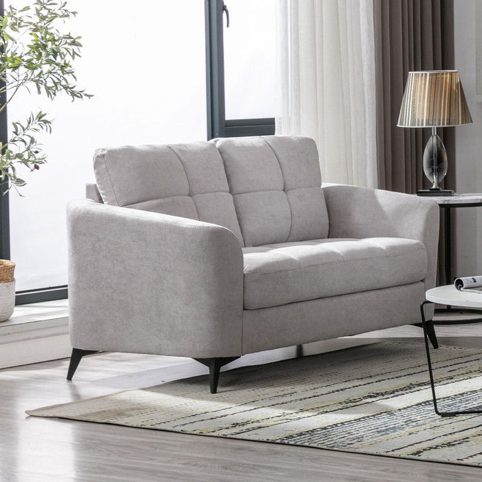 Callie - Woven Fabric Loveseat by Lilola Home | Bel Furniture
