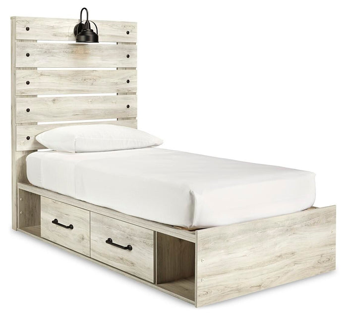 Beige / Twin / 4 Drawers