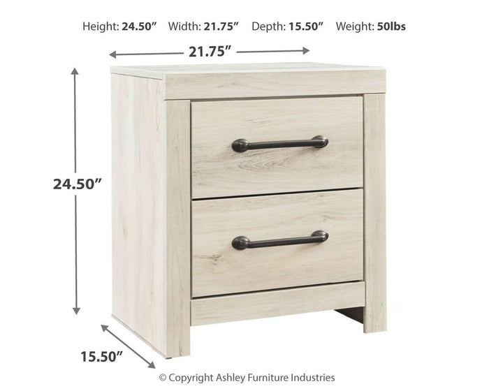 Cambeck - Whitewash - Two Drawer Night Stand by Signature Design by Ashley® | Bel Furniture