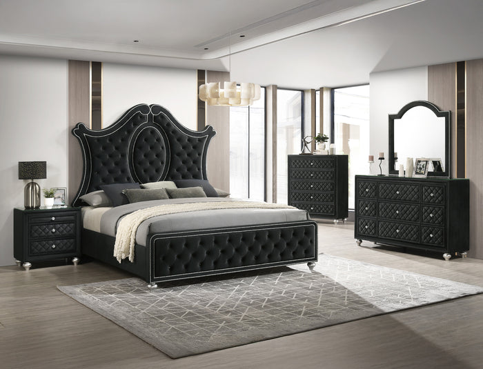 Cameo Dresser Mirror Black
