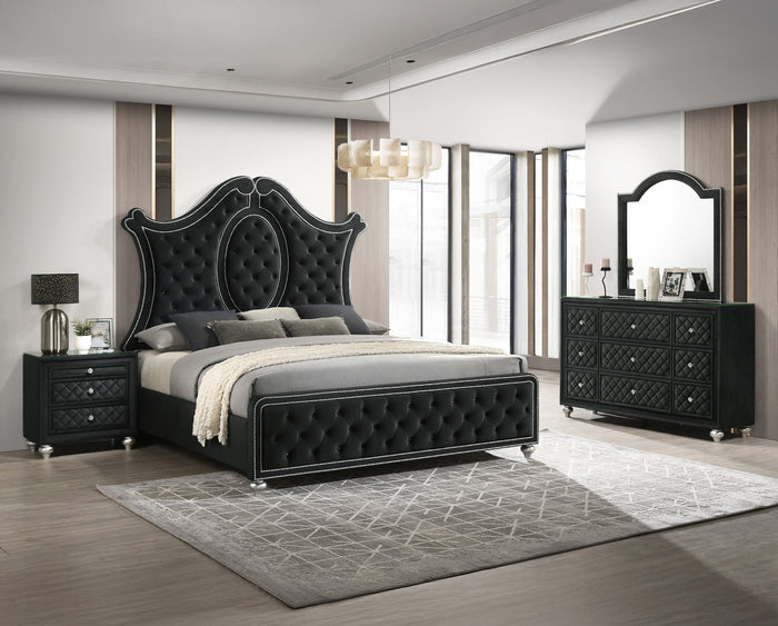 Cameo Dresser Mirror - Black