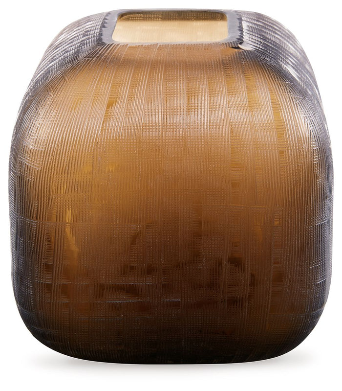 Capard - Vase Dark Brown 7''W x 7''D x 8''H by Signature Design by Ashley® | Bel Furniture