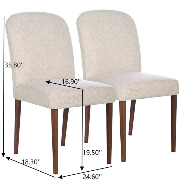 Capri - Dining Chair (Set of 2) - Beige - view 7