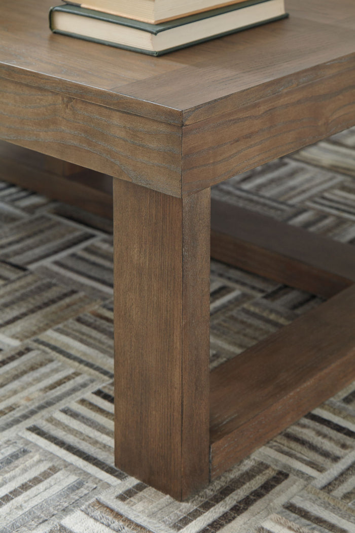Cariton - Rectangular Cocktail Table - Gray - view 3