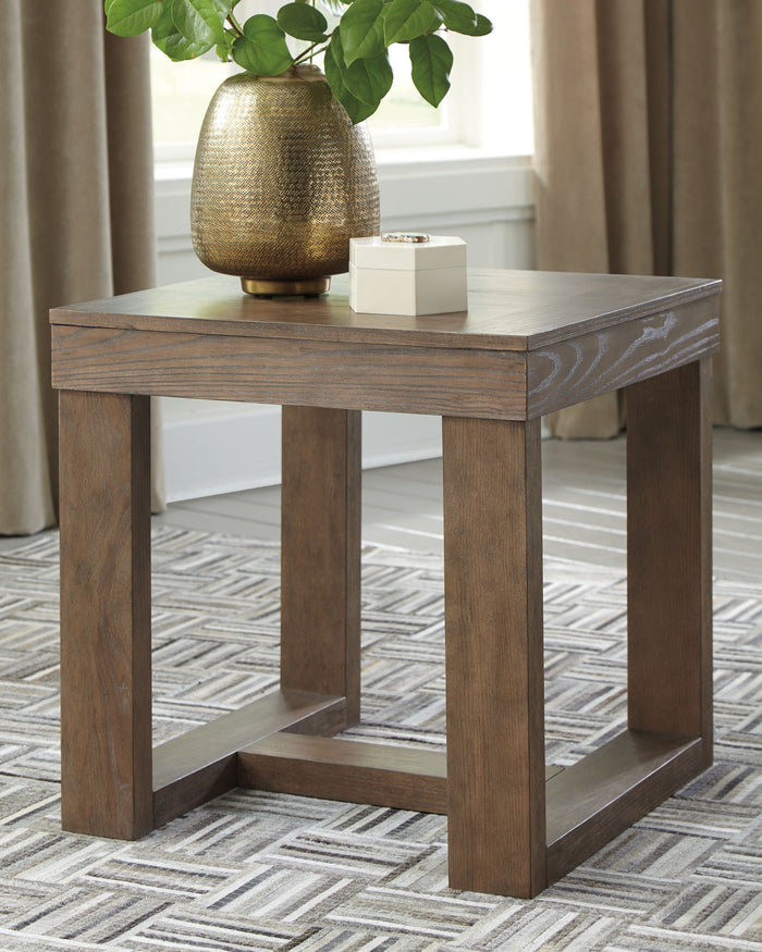 Cariton - Square End Table - Gray - view 3