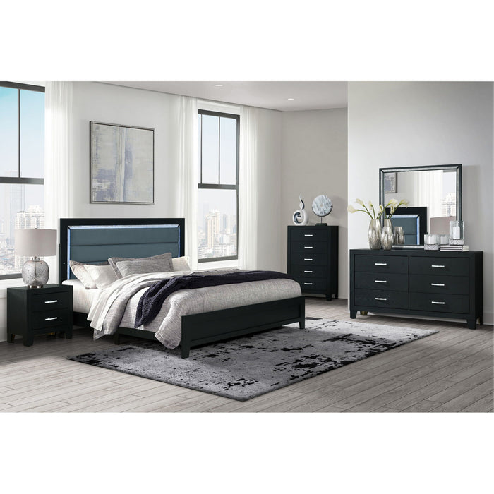 Carlos - Mirror - Black by Global Furniture USA | Bel Furniture