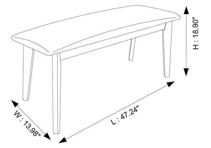 Carlos - Upholstered Bench - view 2