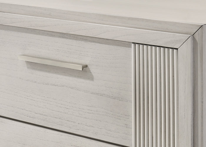 Carlton Night Stand White Mist