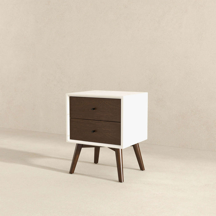 Caroline - Mid-Century Modern Style Night Stand 2 Drawer - view 5