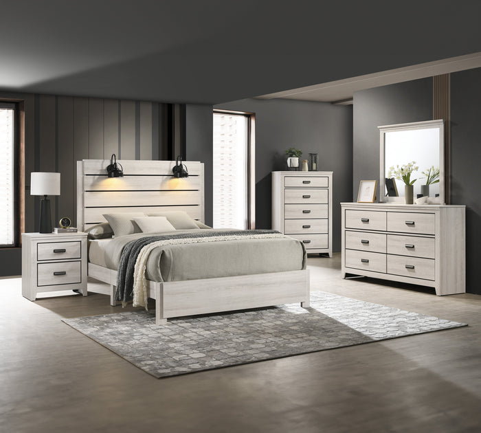 Carter Night Stand White