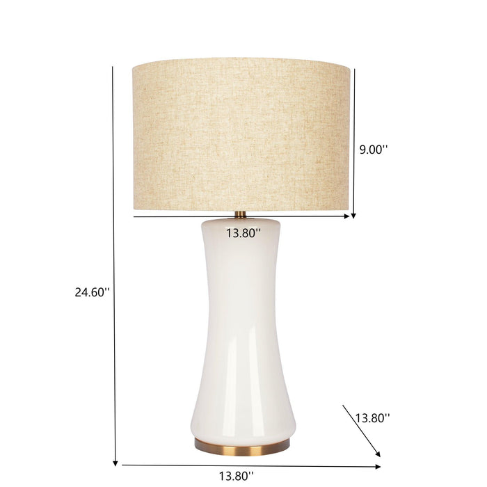 Cascade - Lamp Base Table Lamp - Beige / Gold / White - view 2