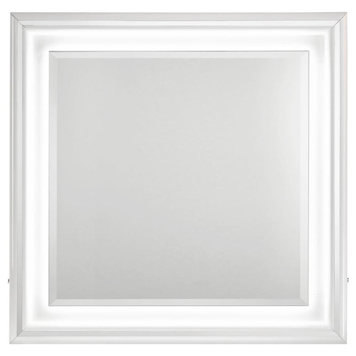 Cassia - Dresser Mirror - White High Gloss