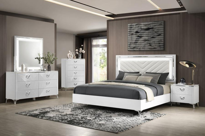 Cassia - Dresser Mirror - White High Gloss