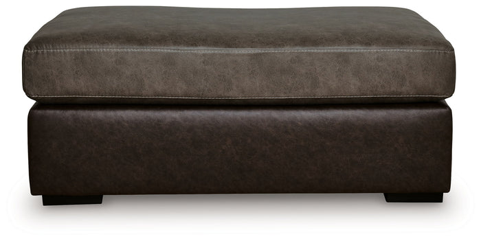 Castille Way - Oversized Accent Ottoman - Fossil - view 3