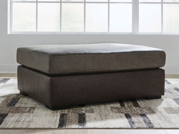 Castille Way - Oversized Accent Ottoman - Fossil - view 4