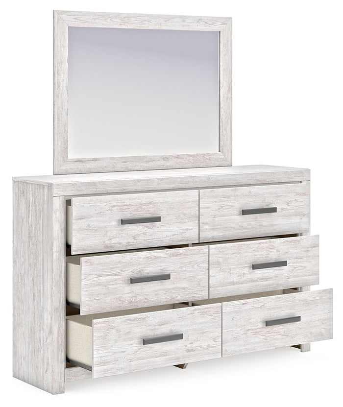 Cayboni - Whitewash - Dresser And Mirror by Signature Design by Ashley® | Bel Furniture