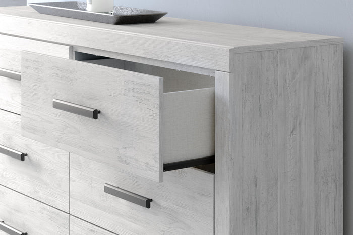 Cayboni - Six Drawer Dresser - Whitewash - view 7