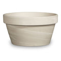 Ceramo 10.75" White Granite Clay Bonsai Cactus Pot