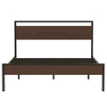 Ceres Metal Bed With Wood Headboard and Footboard