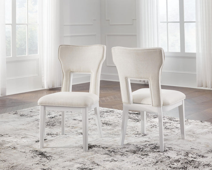 Chalanna - Dining Upholstered Side Chair (Set of 2) - White - view 6