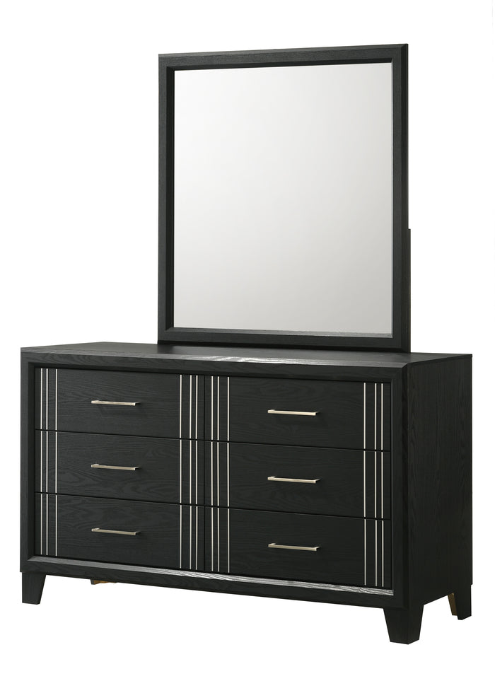 Charlie Dresser Mirror-Charcoal