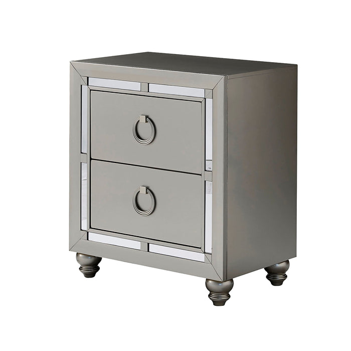 Chloe - Nightstand - Gemstone Silver - view 2