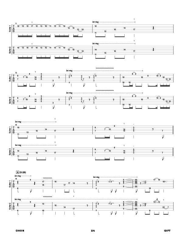 Printed Guitar Book, Digital Guitar Book