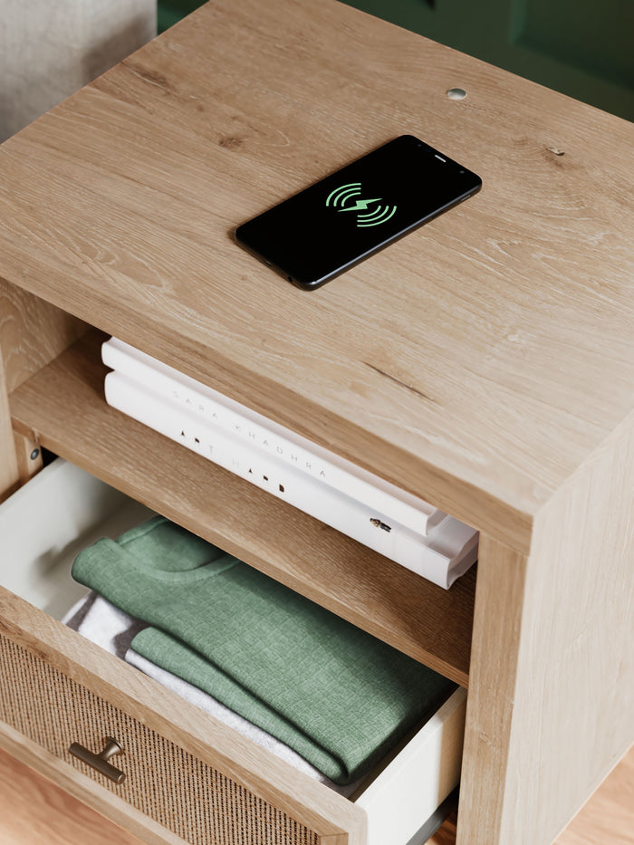 Cielden - Two-Tone - One Drawer Night Stand by Signature Design by Ashley® | Bel Furniture