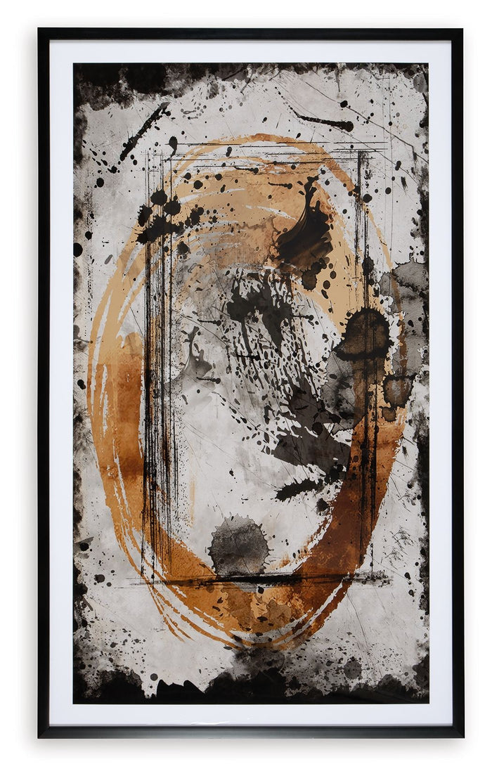 Clefting - Black / Caramel / Tan - Wall Art by Signature Design by Ashley® | Bel Furniture