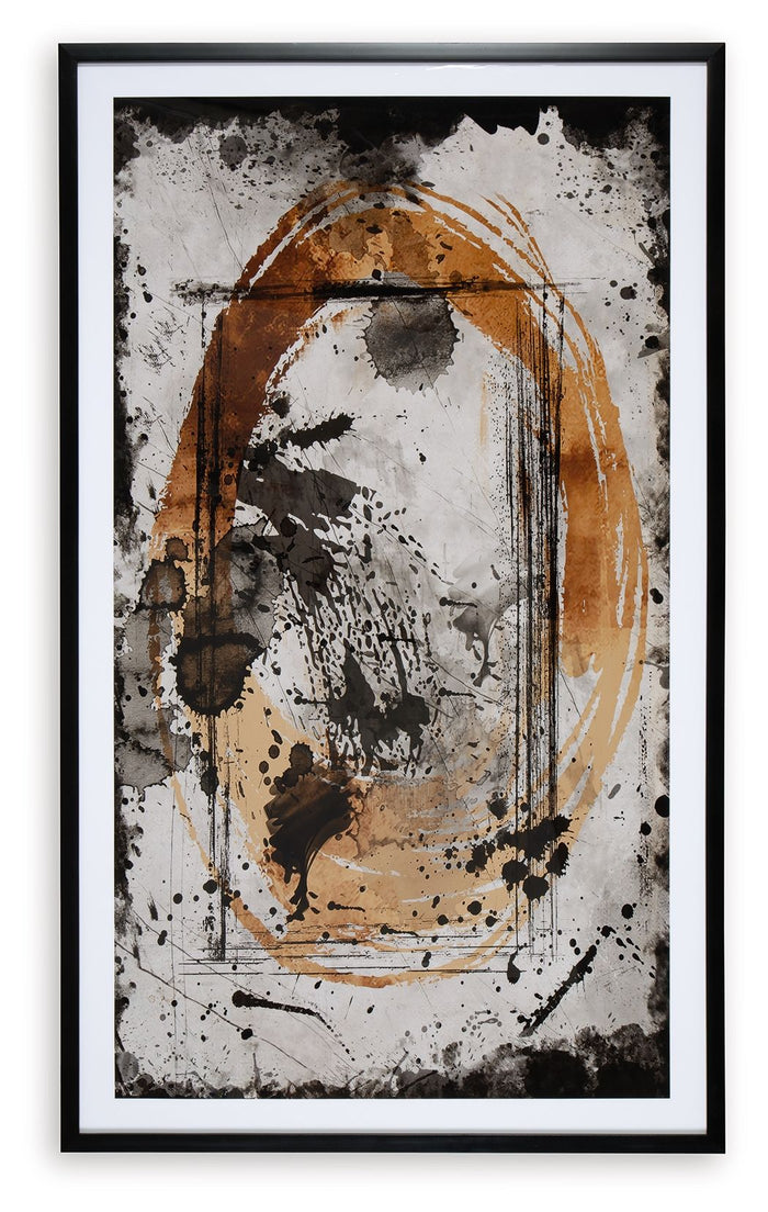 Clefting - Black / Caramel / Tan - Wall Art by Signature Design by Ashley® | Bel Furniture