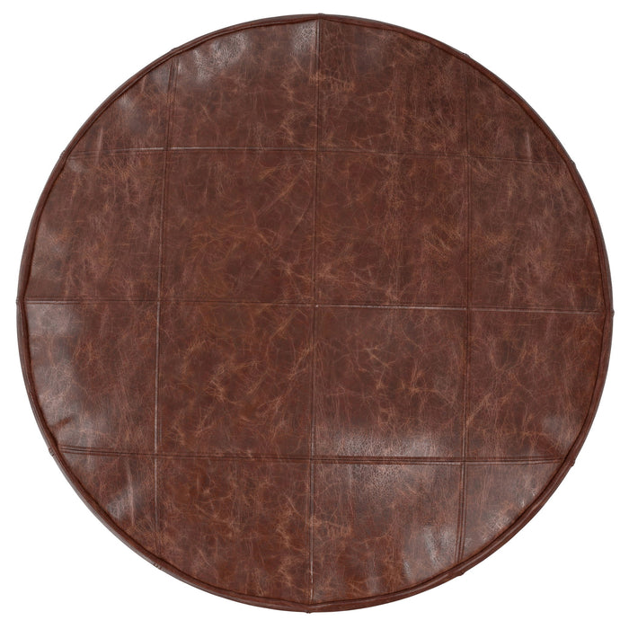 Connor - Handcrafted Round Pouf - view 6