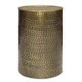 Corbin - Hammered Metal Side Table - view 2