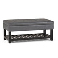 Cosmopolitan - Storage Ottoman Bench With Open Bottom - view 3