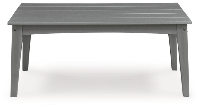 Cove Beach - Rectangular Cocktail Table - Gray - view 3