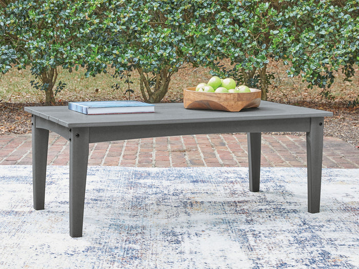 Cove Beach - Rectangular Cocktail Table - Gray - view 4