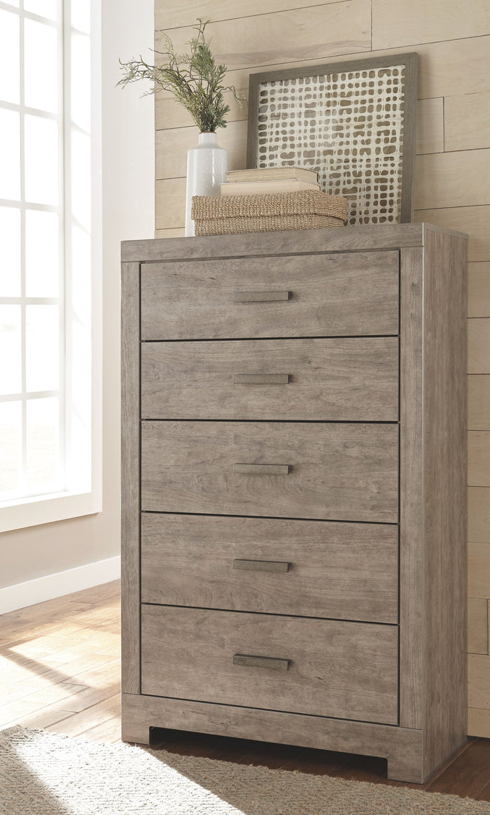 Culverbach - Gray - Five Drawer Chest by Signature Design by Ashley® | Bel Furniture