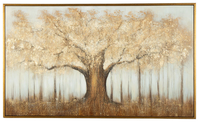 Dalewick - Brown / Gray / Gold Finish - Wall Art by Signature Design by Ashley® | Bel Furniture