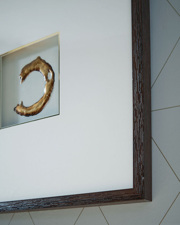 Dallbourne - Wall Art Set (Set of 4) - White / Gold Finish - view 6