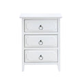 Daniel 3 Drawer Nightstand White