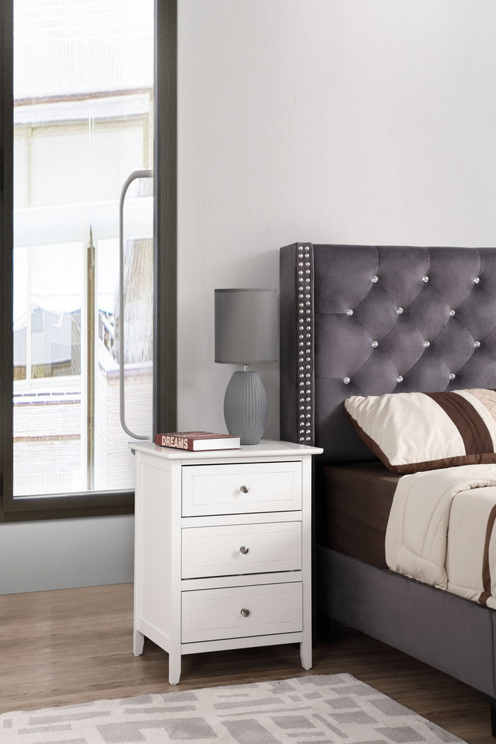 Daniel - 3 Drawer Nightstand - view 2