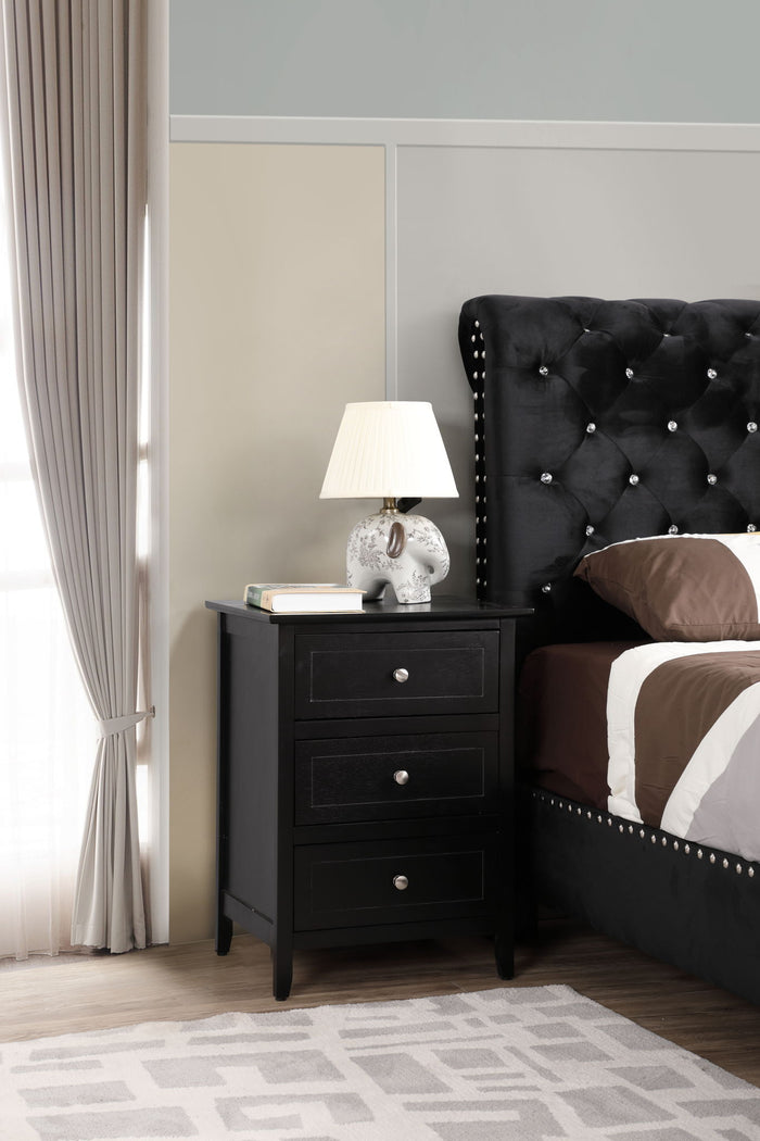 Daniel - 3 Drawer Nightstand - view 6